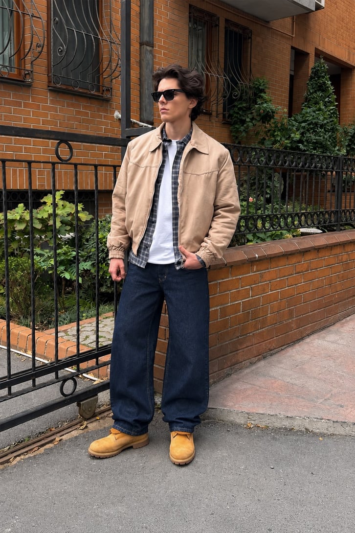 Washed Baggy Jean