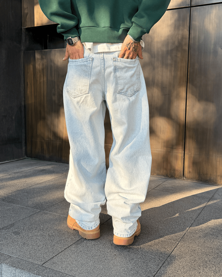 Washed Baggy Jean