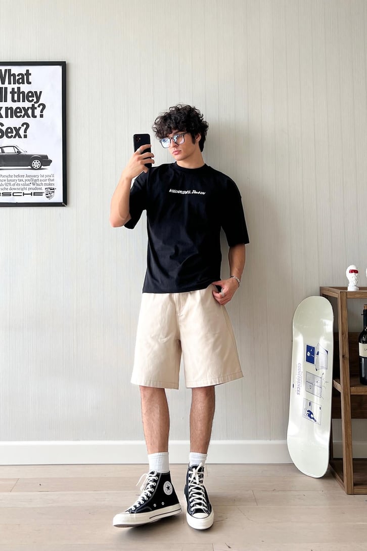 WB Brooklyn Baskılı Oversize Tişört