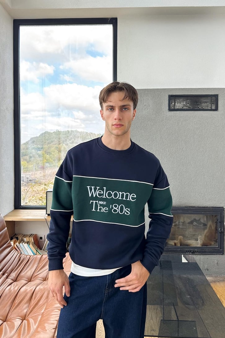Welcome Nakışlı Sweatshirt