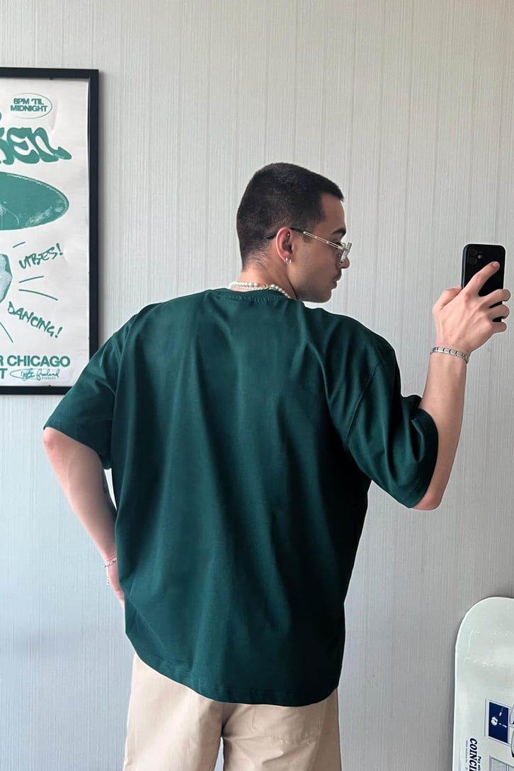 Wellness Club Nakışlı Oversize Tişört