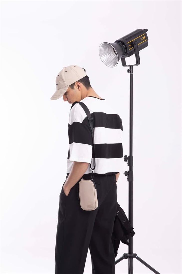 Worldwide Çizgili Siyah Oversize Tişört