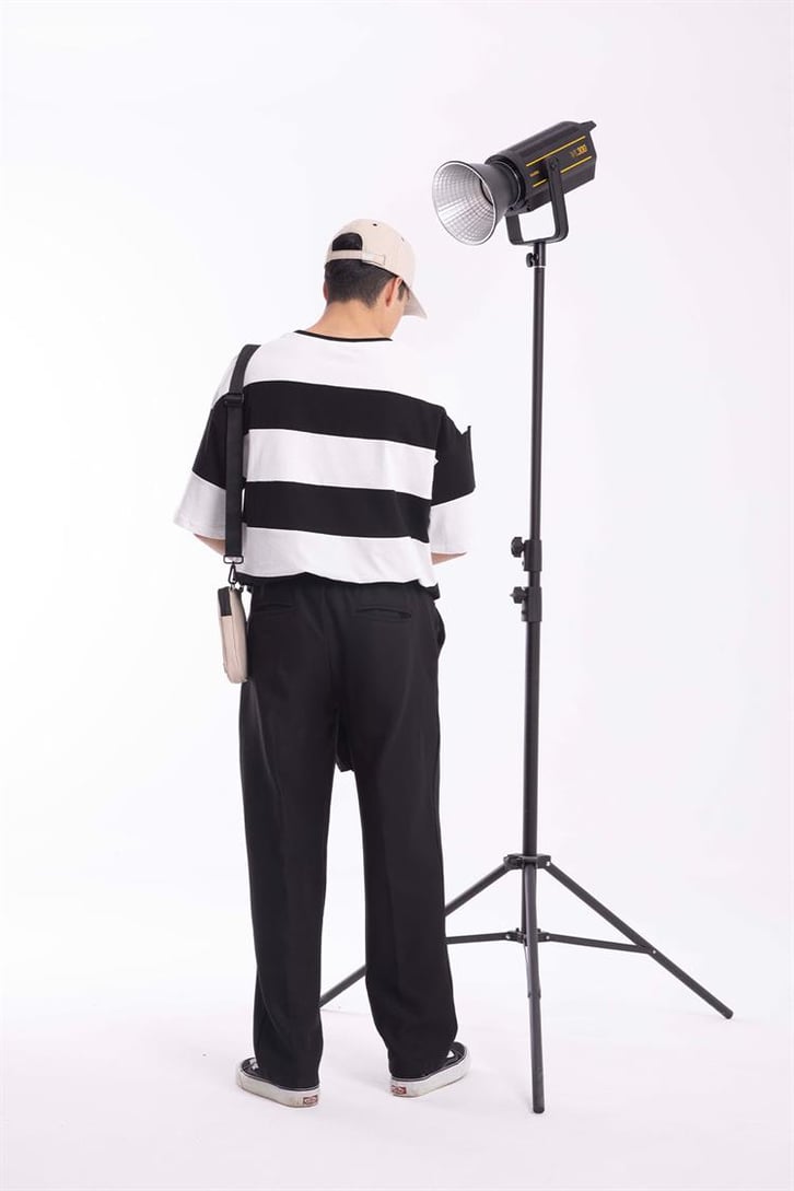 Worldwide Çizgili Siyah Oversize Tişört