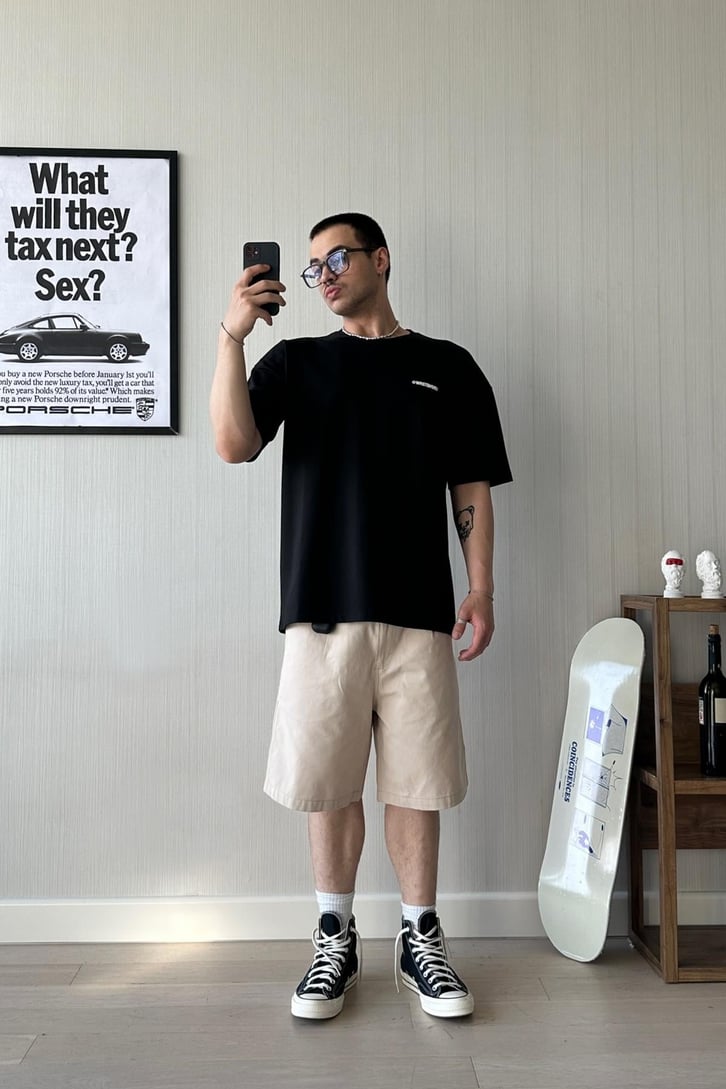 WRST Baskılı Oversize Tişört
