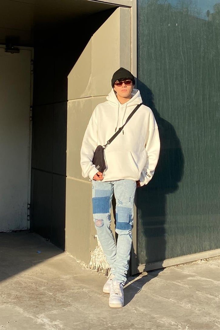 Yama Detay Skinny Fit Jean