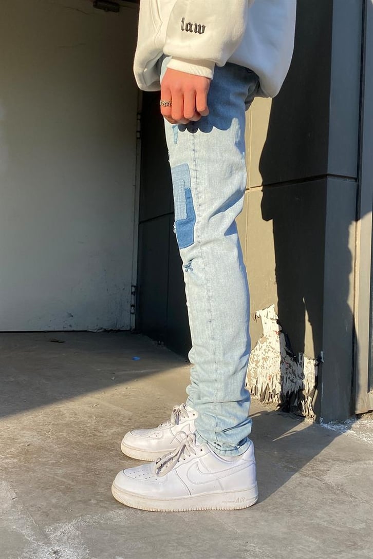 Yama Detay Skinny Fit Jean