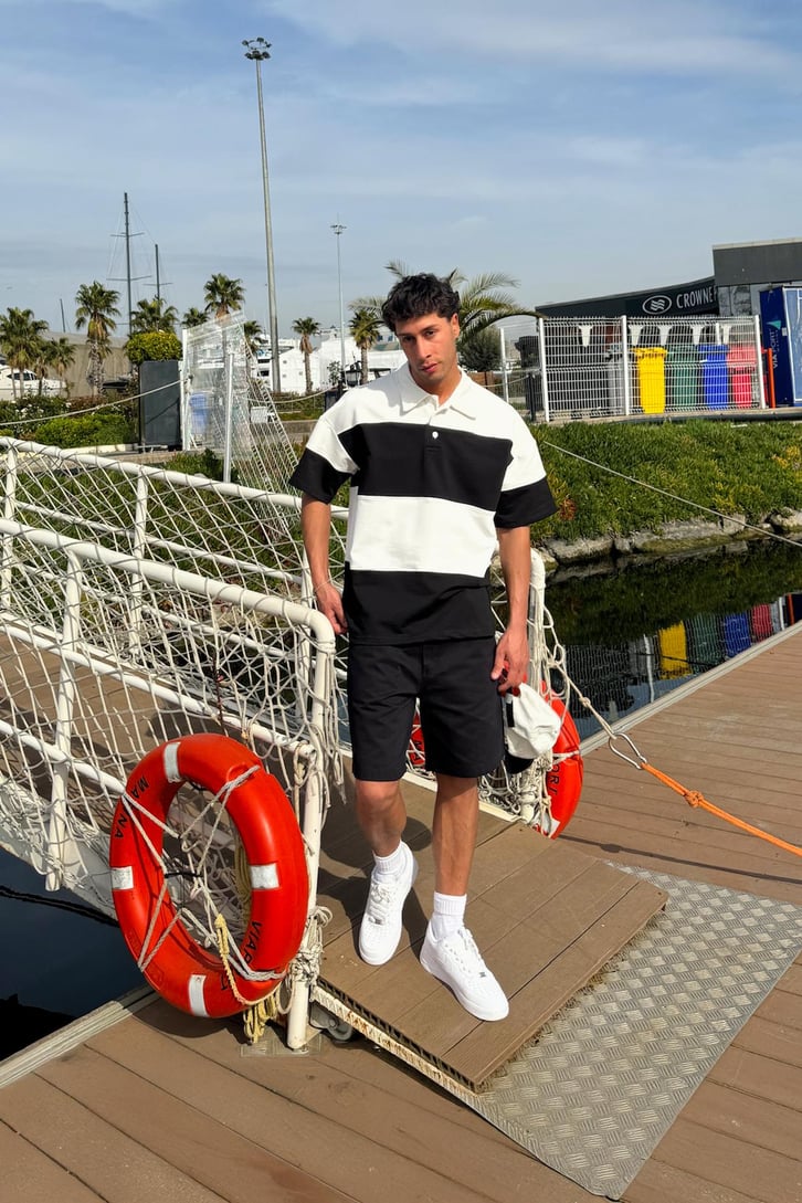 Yarım Patlı Polo Yaka Tişört