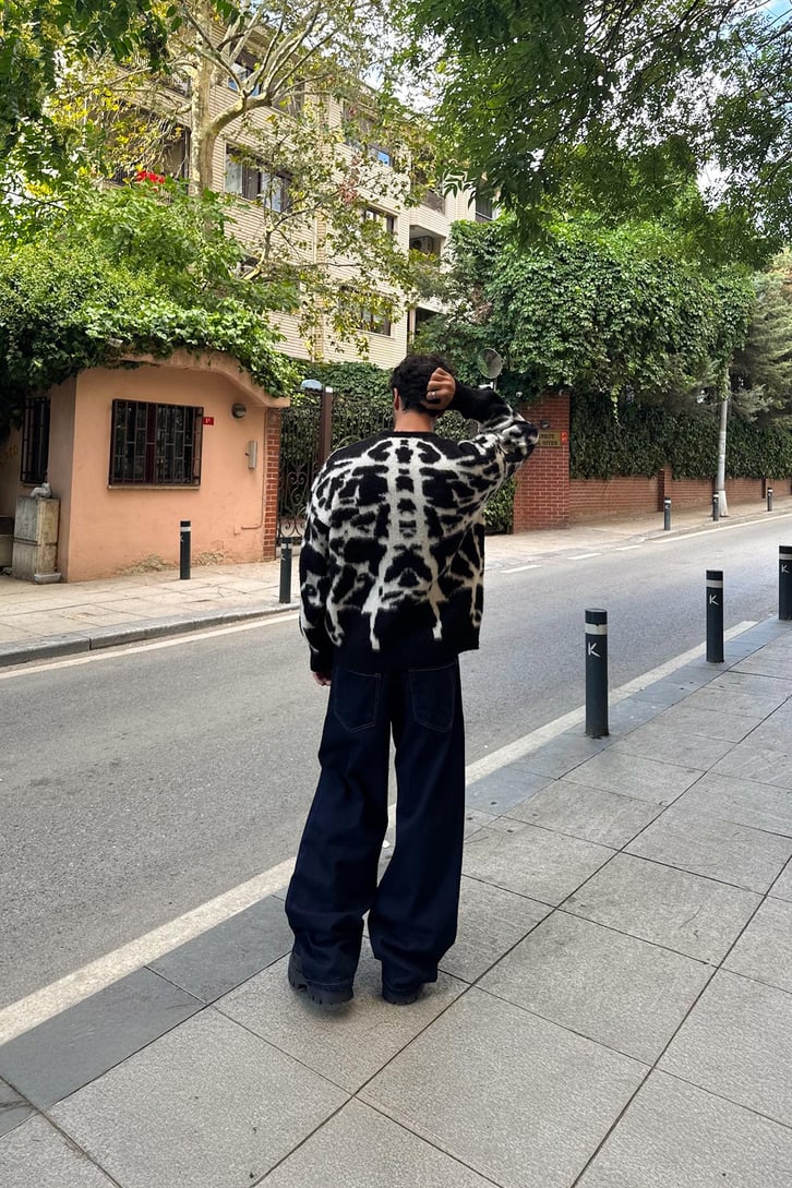 Yıkamalı Baggy Jean