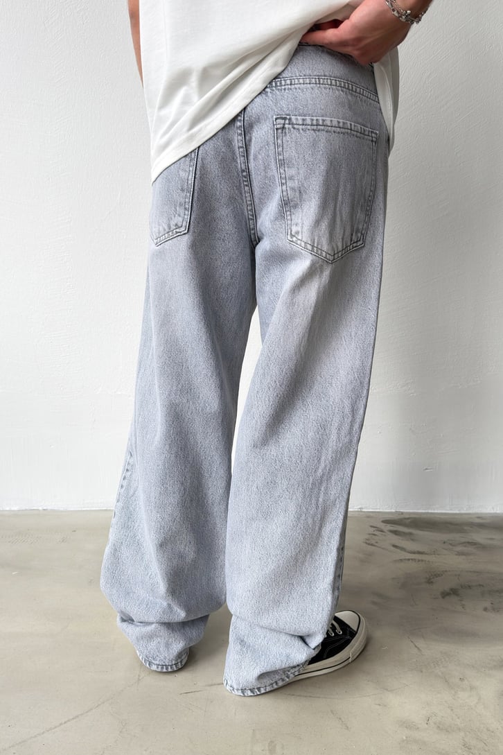 Yıkamalı Baggy Jean