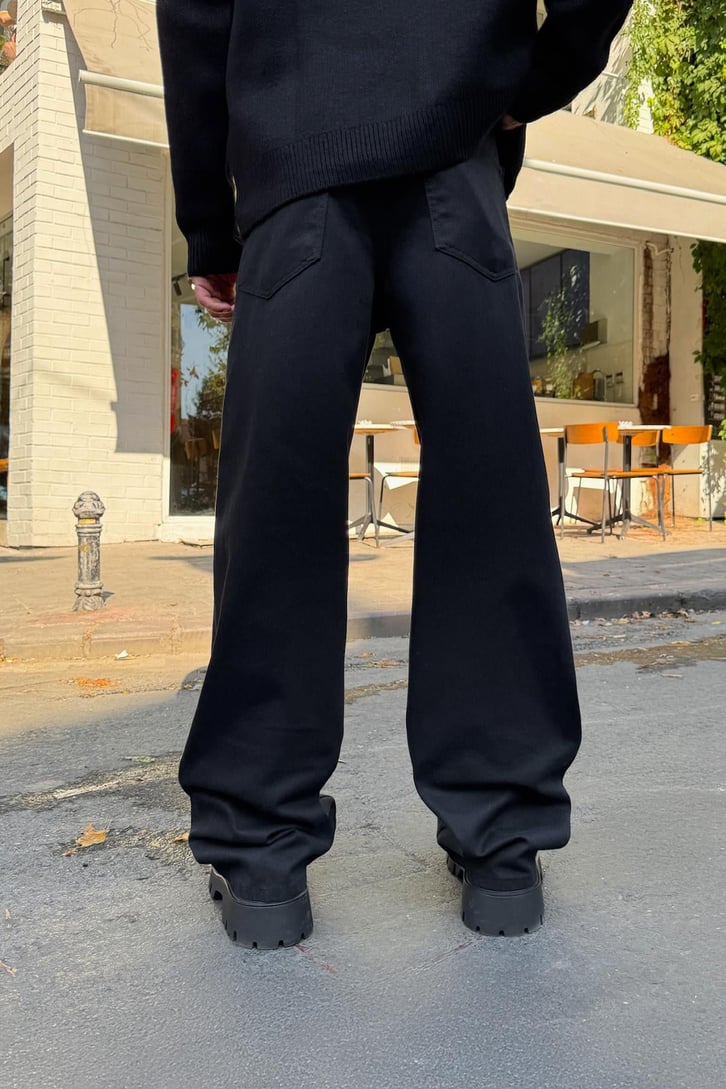 Yıkamalı Baggy Jean