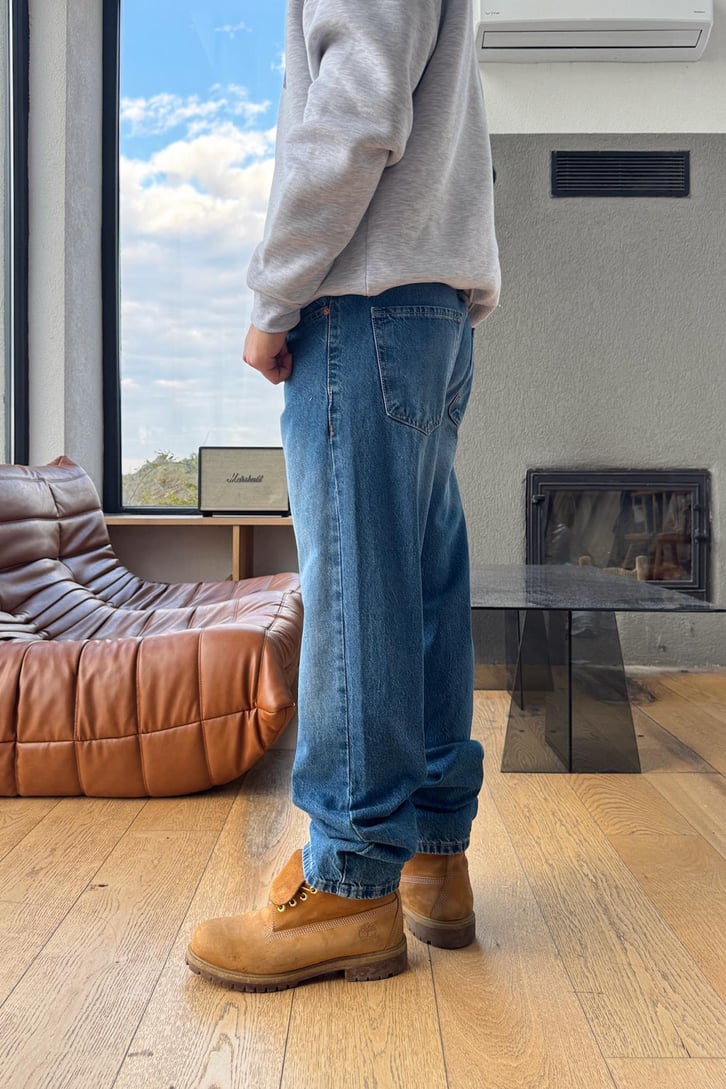 Yırtık Detay Baggy Jean