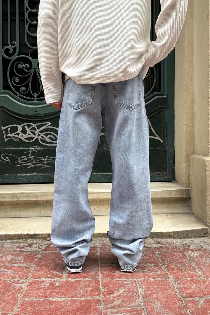 Yırtık Detay Baggy Jean