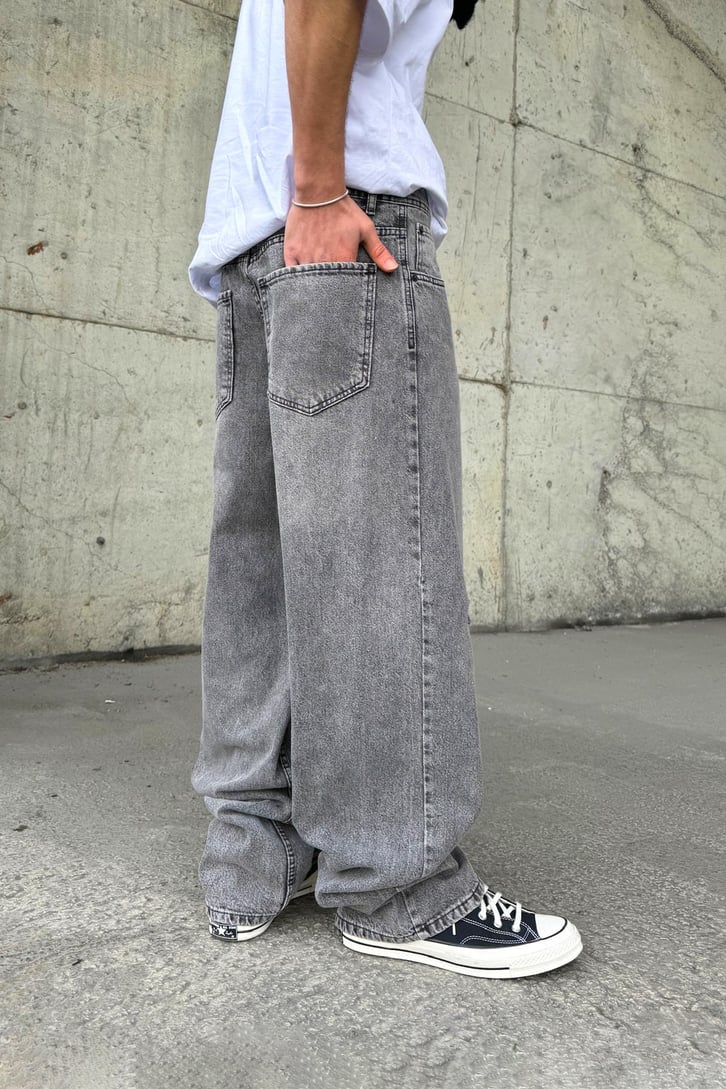 Yırtık Detay Baggy Jean