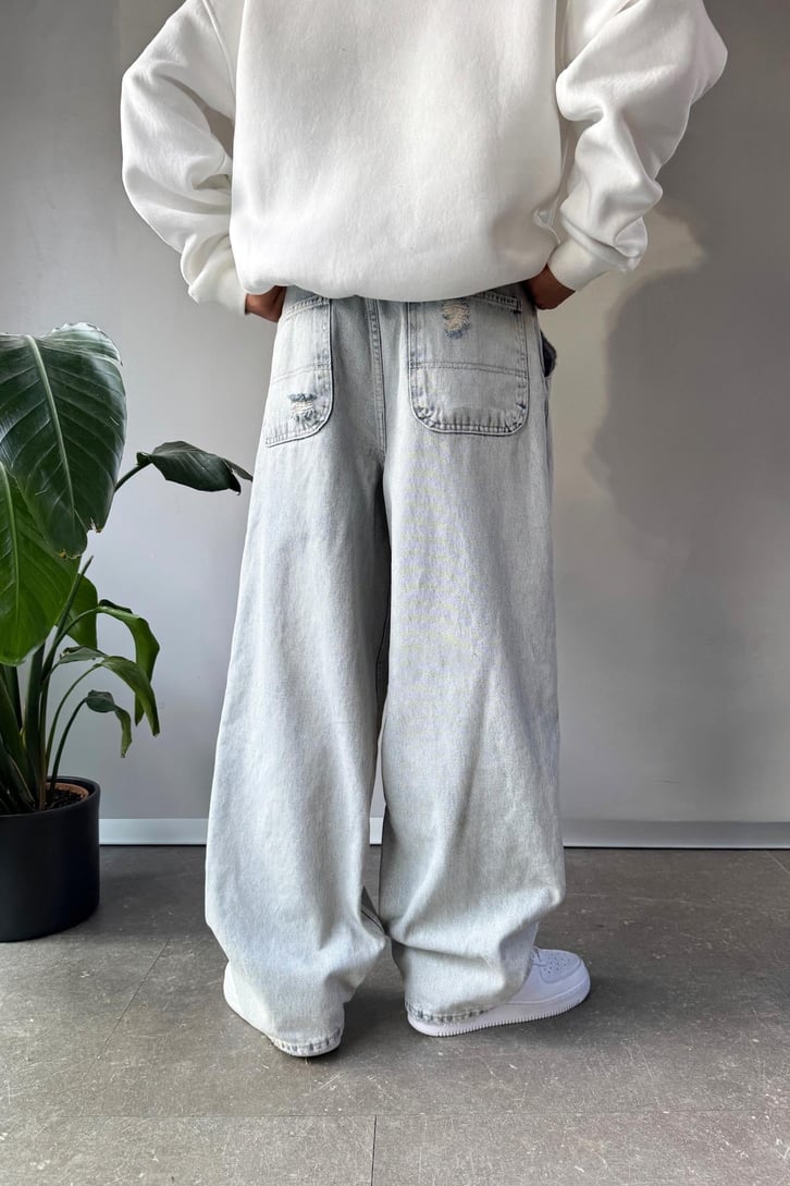 Yırtık Detay Baggy Jean