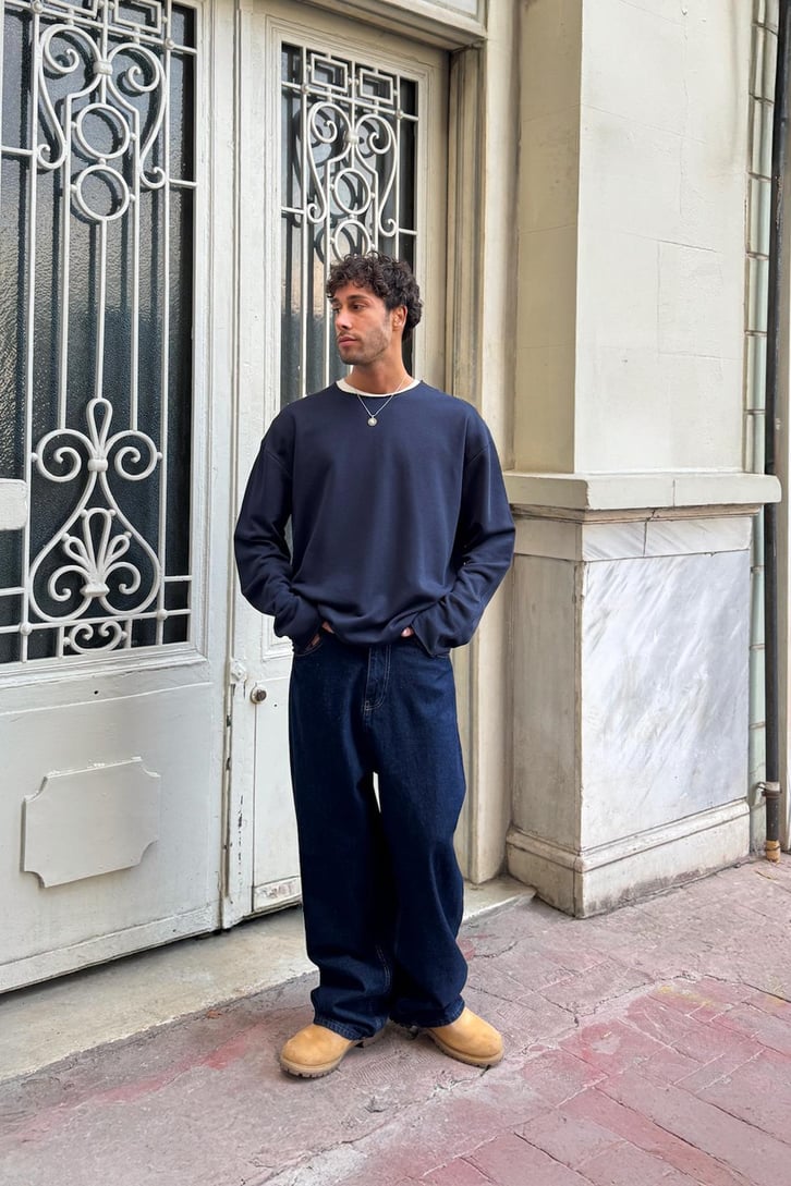 Yırtık Model Basic Sweat