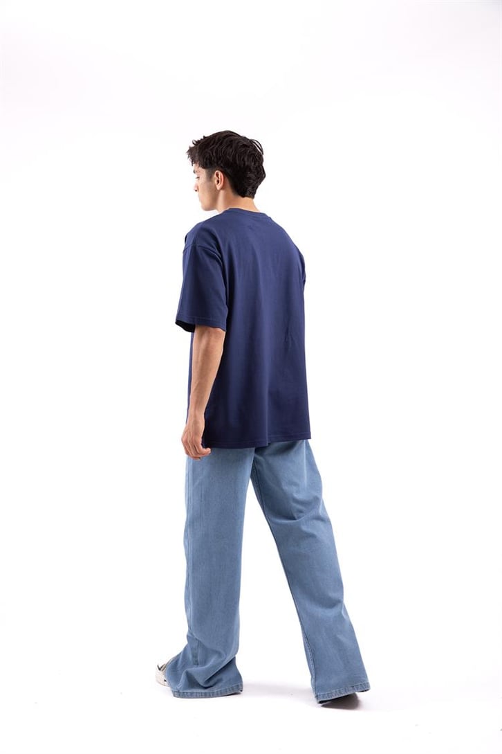 Yırtmaç Detaylı Baggy Jean