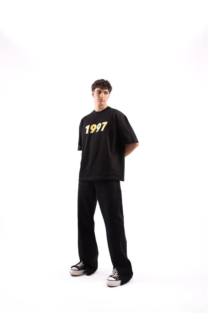 Yırtmaç Detaylı Baggy Jean