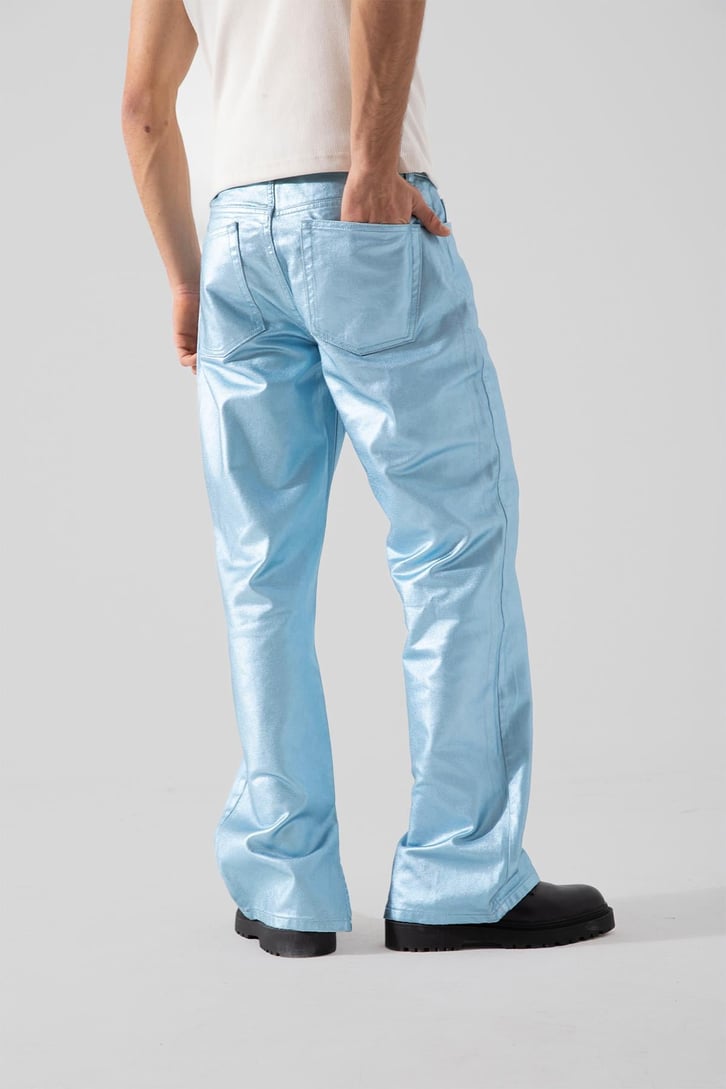 Yırtmaç Paça Açık Mavi Regular Jean