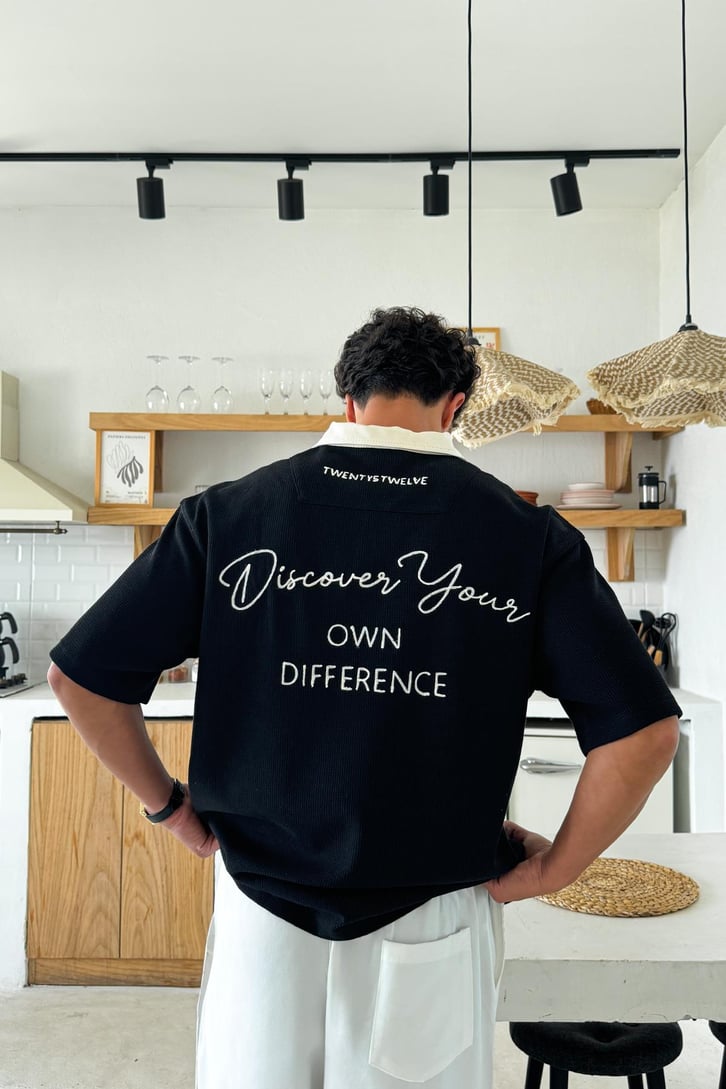 You Deserve Nakışlı Polo Yaka Tişört