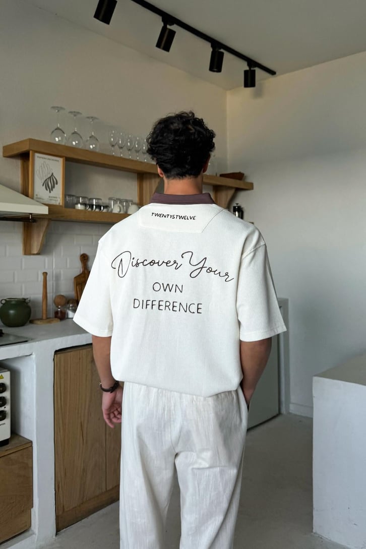 You Deserve Nakışlı Polo Yaka Tişört