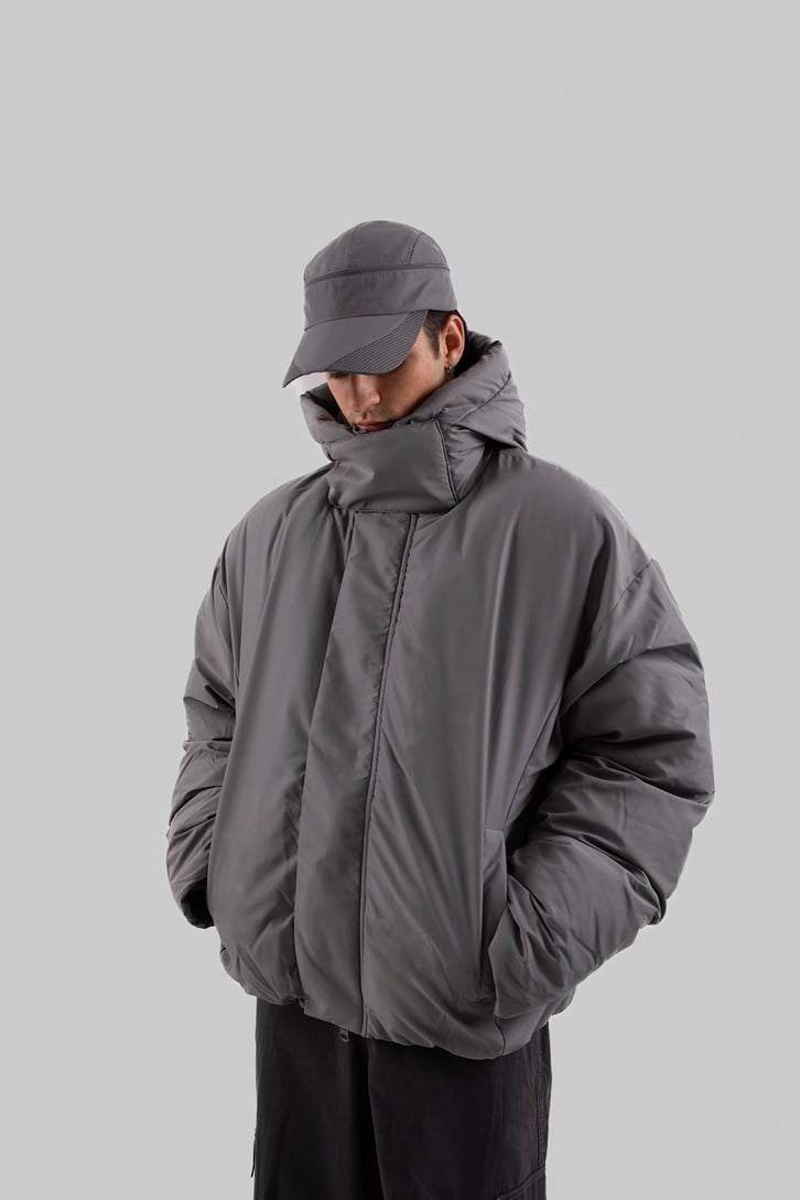 Yüksek Yaka Puffer Mont