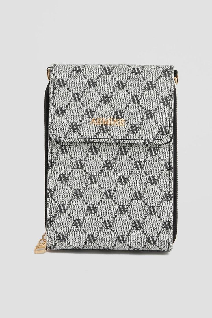 Armine El Çantası Noktalı 25YD7266 Gri