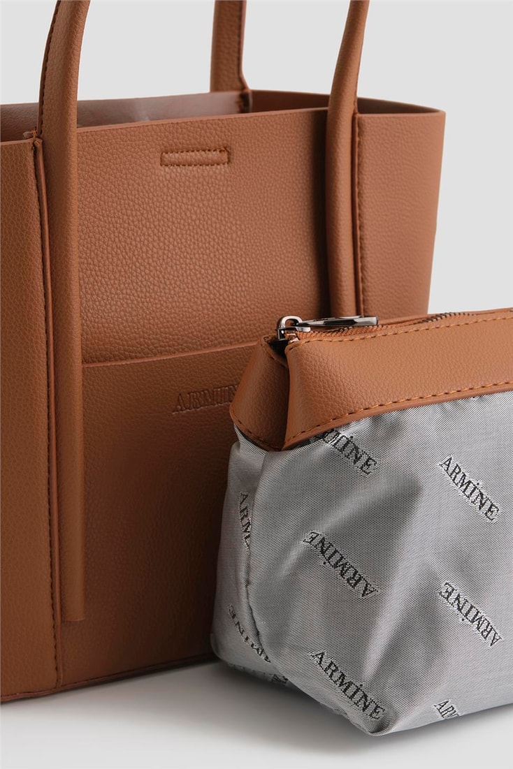 Armine Pia Deri Çanta 25YD7398 Taba