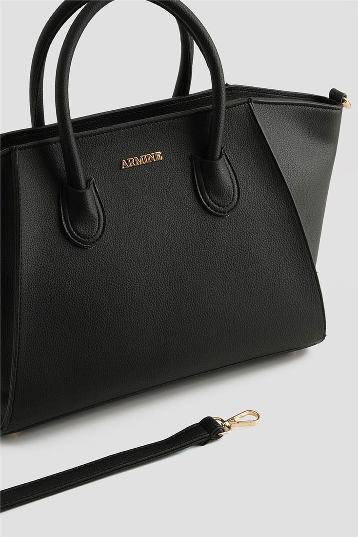 Armine Pia Deri Çanta 25YD7399 Siyah