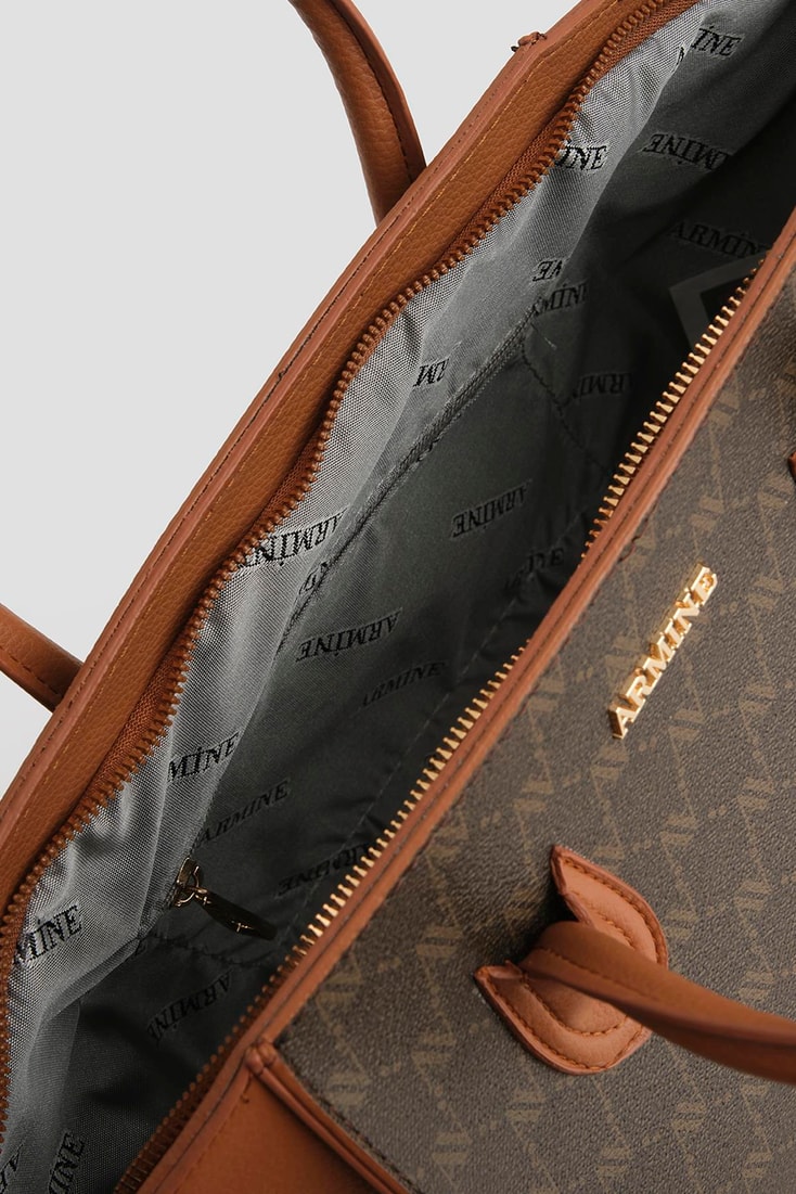 Armine Çanta Noktalı 25YD7399 Kahverengi