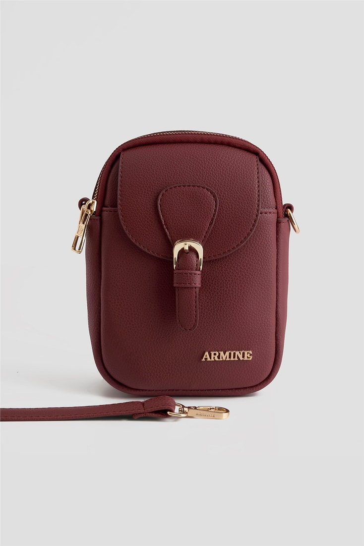 Armine El Çantası Pia Deri 25YD7406 Bordo