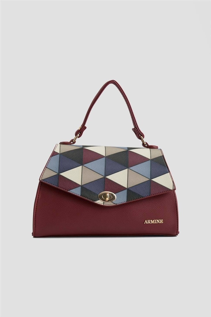 Armine Çanta Ekose 25YD7409 Bordo
