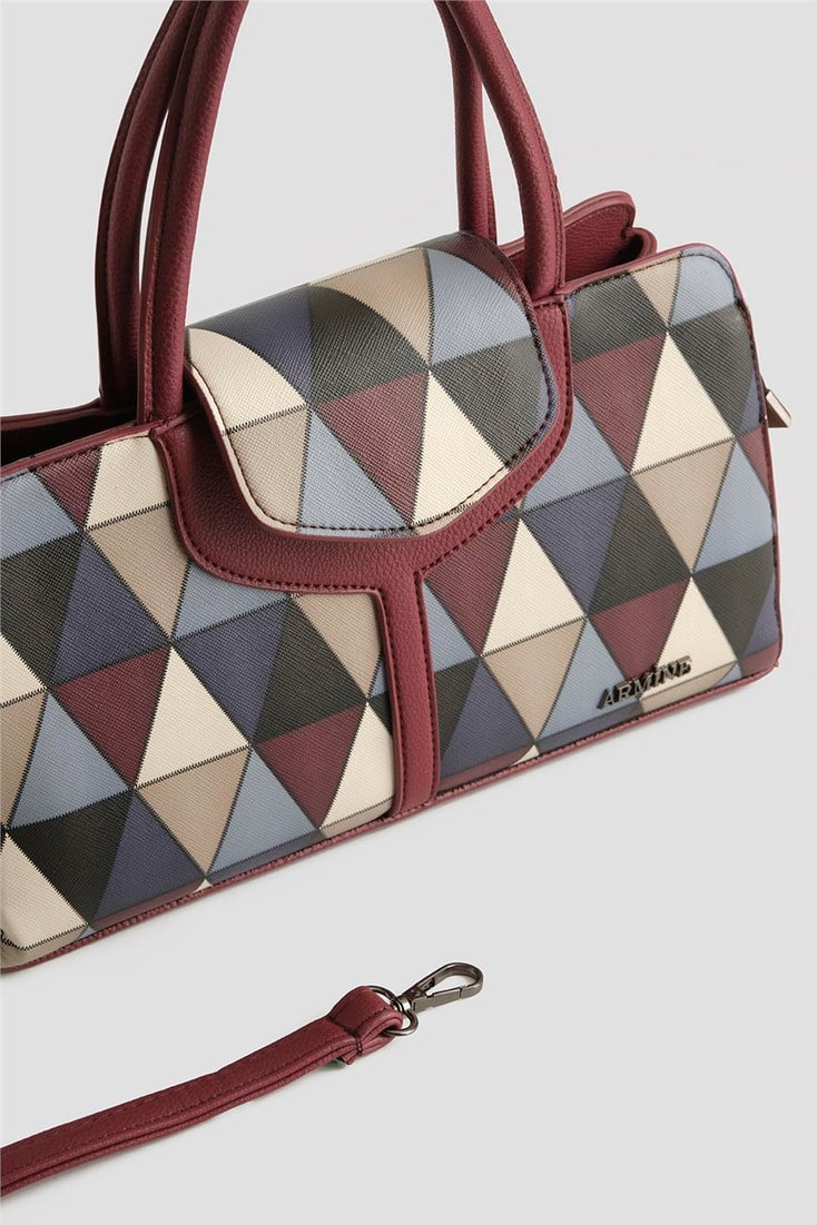 Armine Çanta Ekose 25YD7411 Bordo
