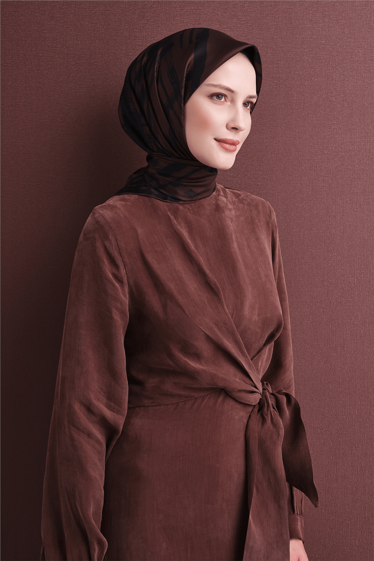 Armine Saf İpek Twill Eşarp 9643D 02 
