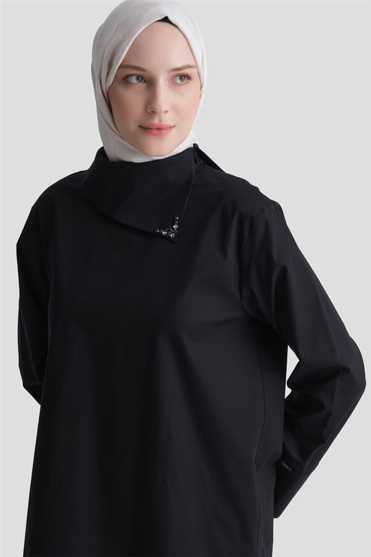 Poplin Tunik Siyah