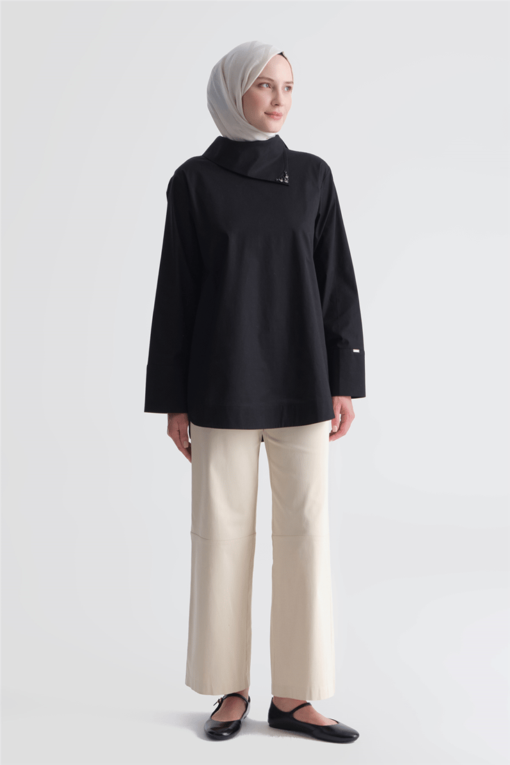 Poplin Tunik Siyah