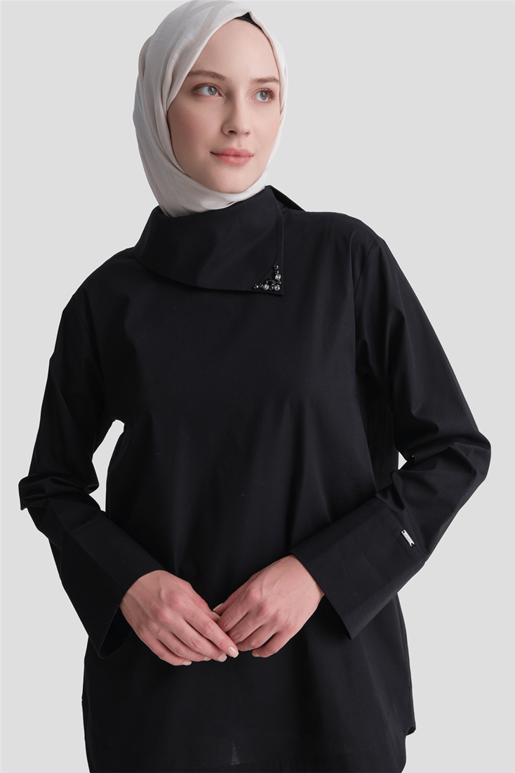 Poplin Tunik Siyah