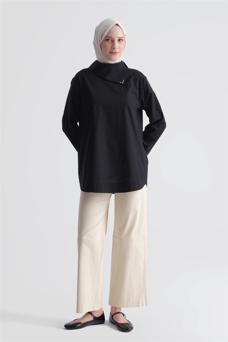 Poplin Tunik Siyah