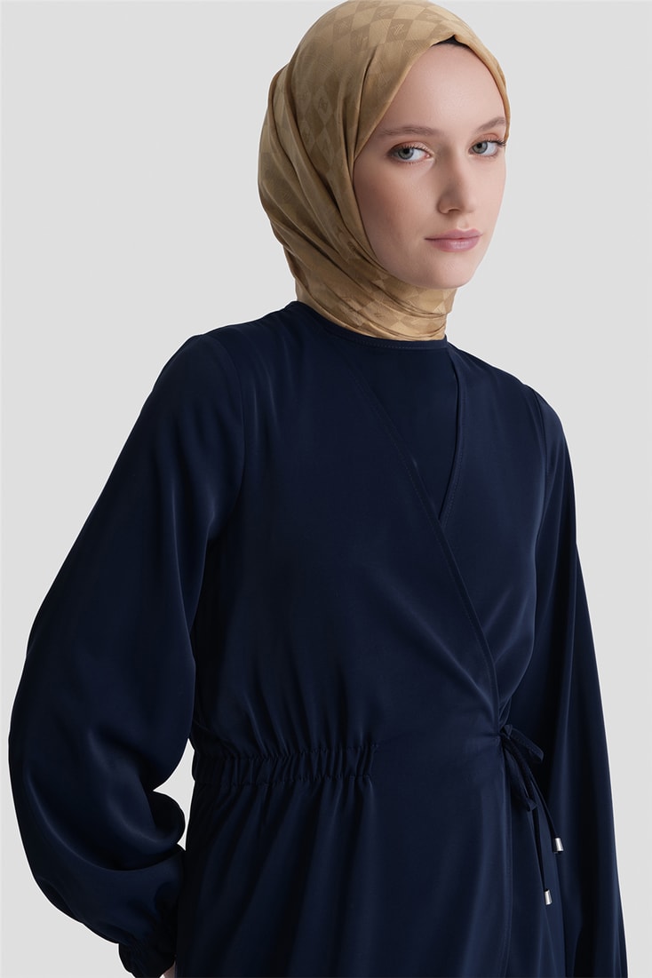 Anvelop Elbise Lacivert