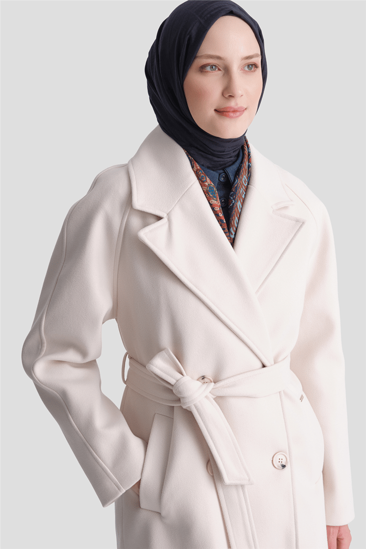 Reglan Kol Kaşe Kaban Bej 