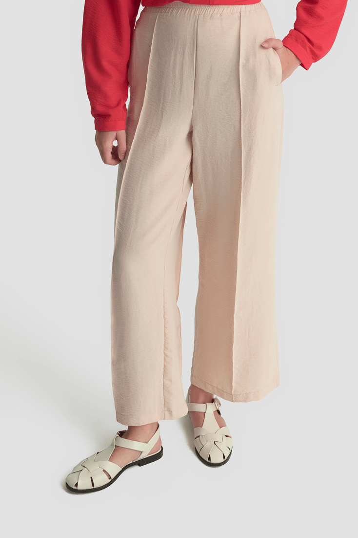 Önü Dikişli Pantolon Vizon 