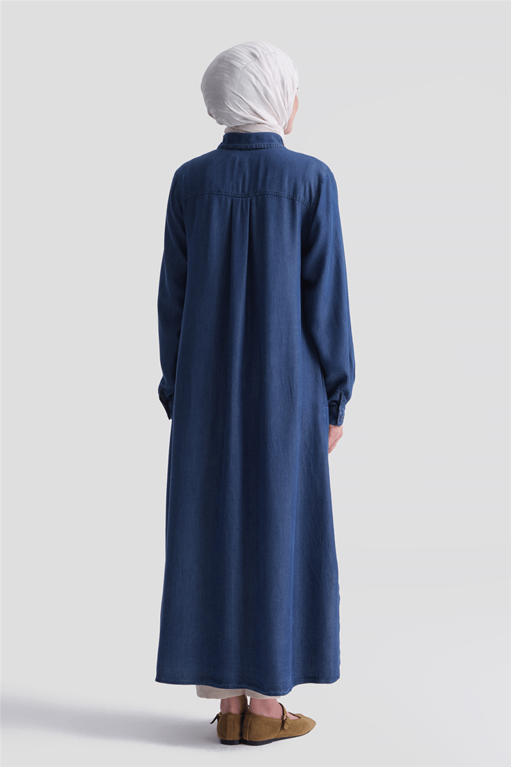 Tensel Tunik Elbise İndigo