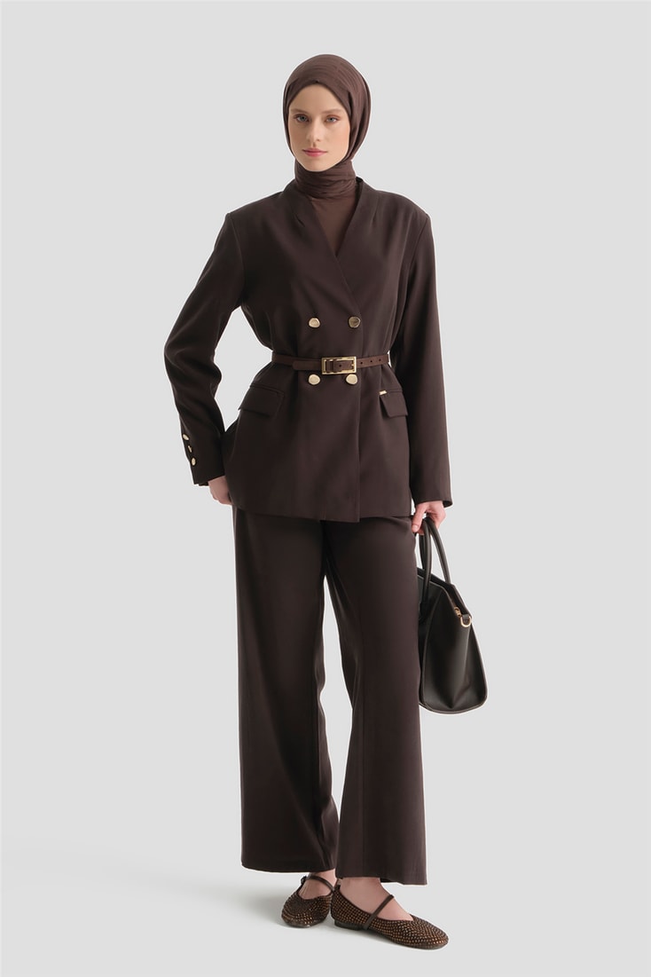 Blazer Kupra Takım Acı Kahve