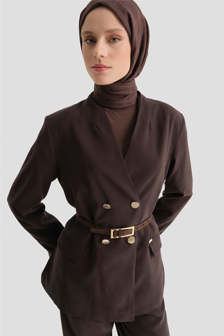 Blazer Kupra Takım Acı Kahve