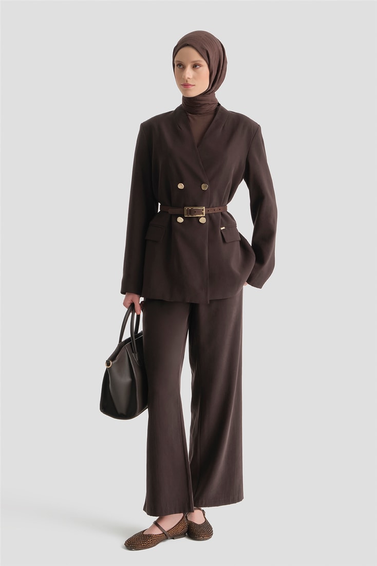 Blazer Kupra Takım Acı Kahve