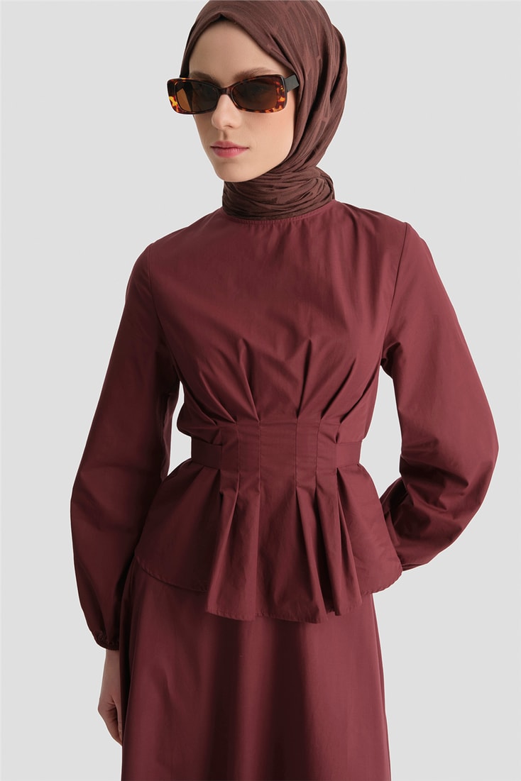 Bağlama Detaylı Takım Bordo