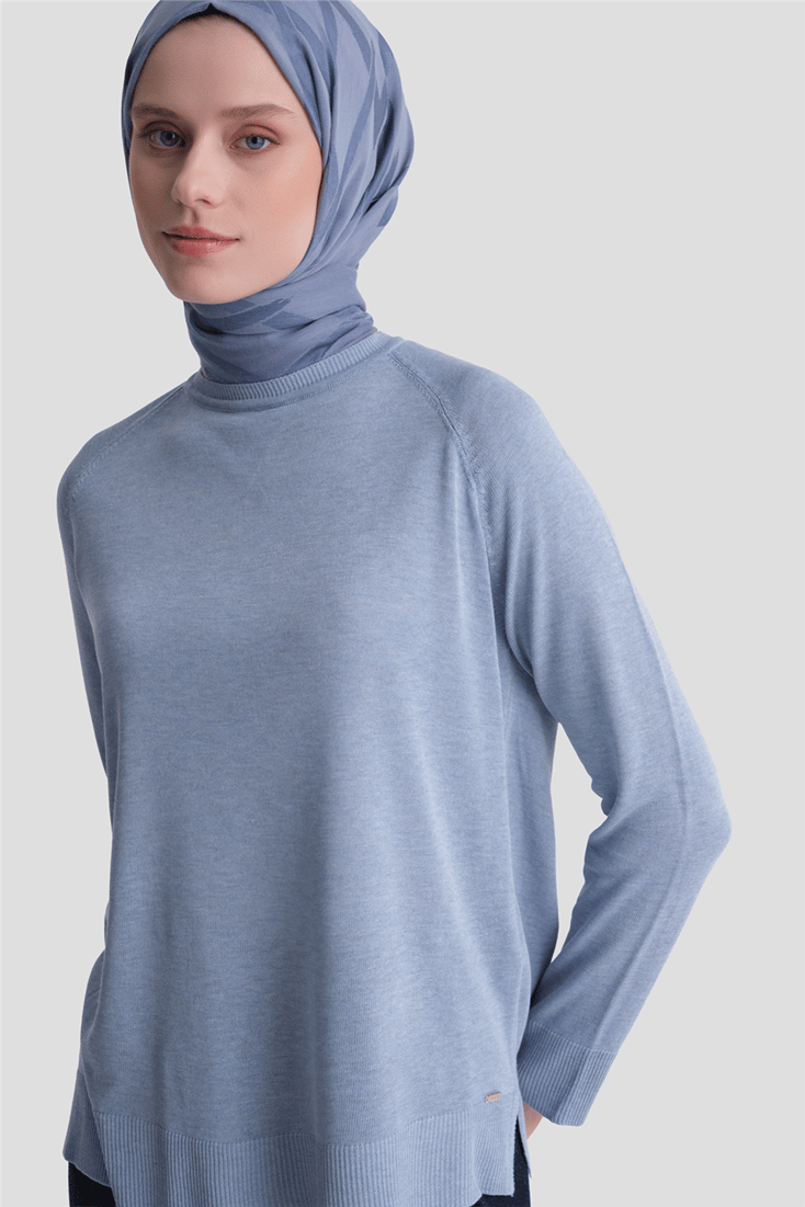 Basic Rayon Tunik Bebe Mavi 