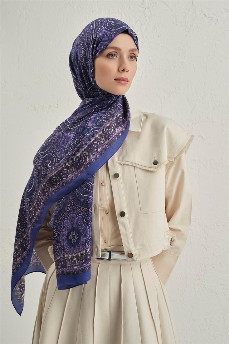 Armine Premium Pure Etnik Desen Şal 3 03