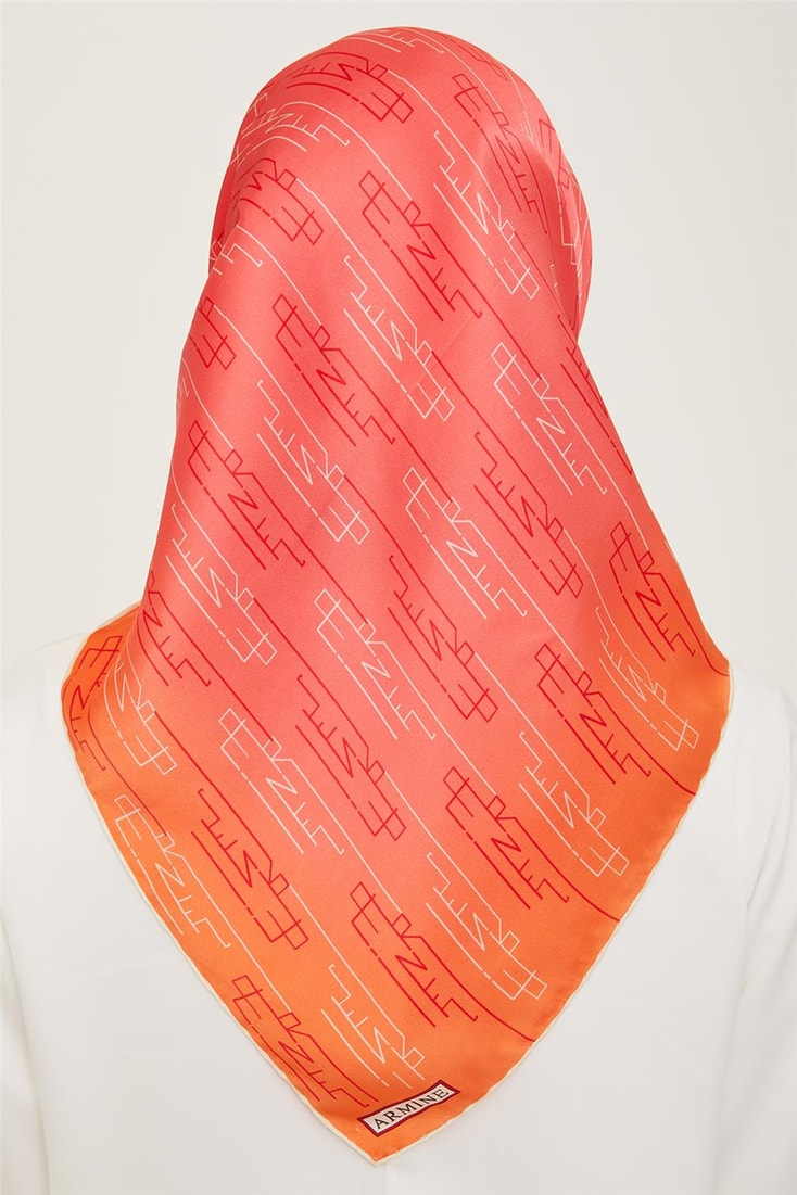 Armine Klasik Desenli Twill İpek Eşarp 24Ya9142 53 81 
