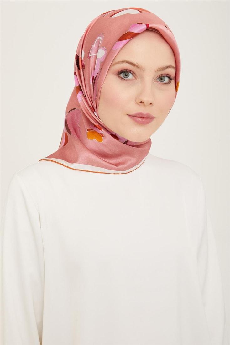 Armine Obje Desenli Twill İpek Eşarp 24Ya9146 33 52 