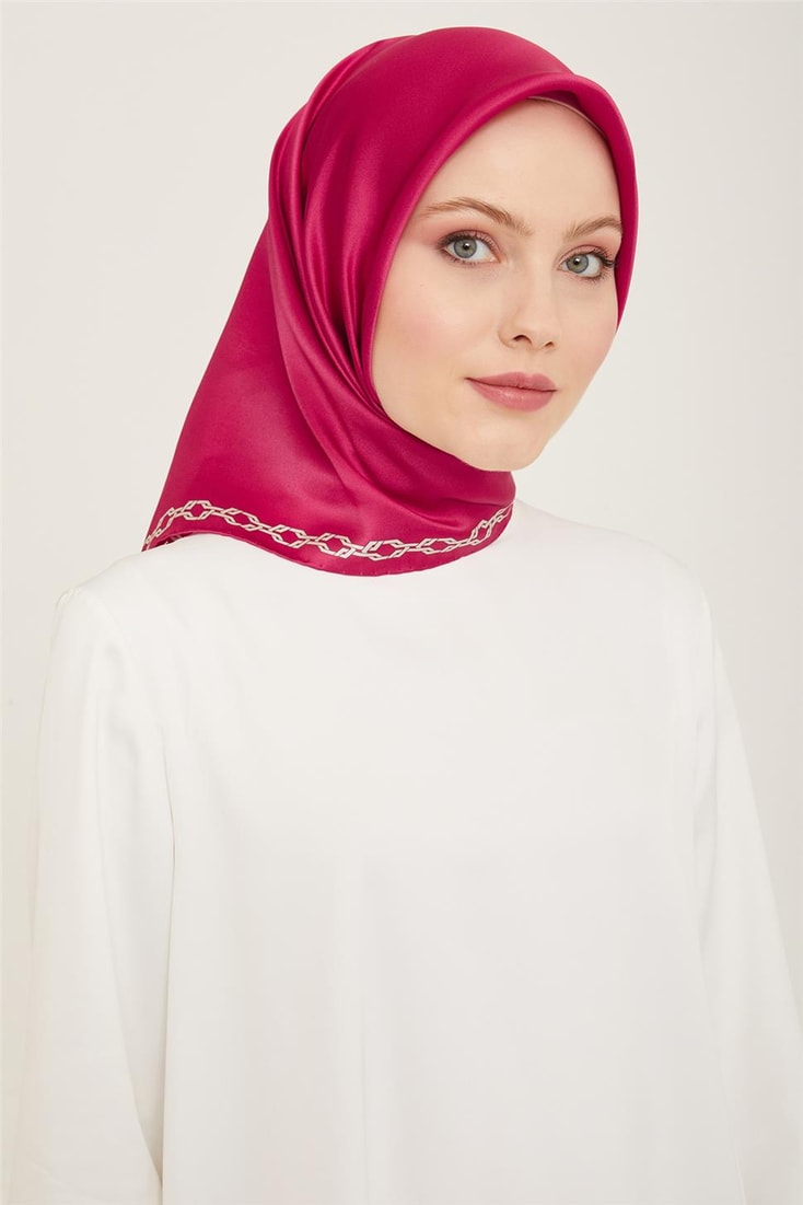 Armine Klasik Desenli Twill İpek Eşarp 24Ya9154 53 81 
